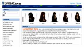 What Lyricalhair.com website looked like in 2017 (7 years ago)