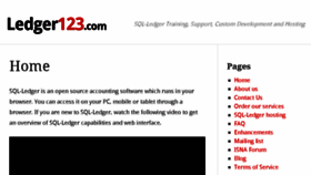 What Ledger123.com website looked like in 2017 (7 years ago)