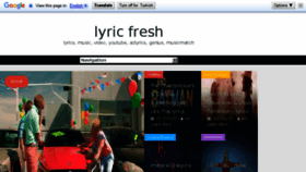 What Lyricfresh.com website looked like in 2017 (7 years ago)