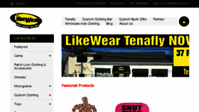 What Likewear.com website looked like in 2017 (7 years ago)