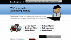 What Lendingexpert.co.uk website looked like in 2017 (7 years ago)