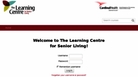 What Learningcentreforseniorliving.ca website looked like in 2017 (7 years ago)