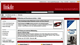What Linkde.de website looked like in 2017 (7 years ago)