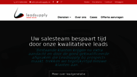 What Leadsupply.nl website looked like in 2017 (7 years ago)