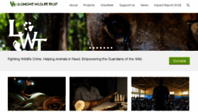 What Lilongwewildlife.org website looked like in 2017 (7 years ago)