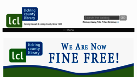 What Lickingcountylibrary.info website looked like in 2017 (7 years ago)