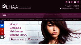 What Lhaa.co.uk website looked like in 2017 (7 years ago)