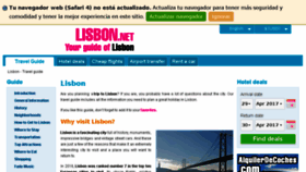 What Lisbon.net website looked like in 2017 (6 years ago)