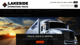 What Lakesidetrucks.com website looked like in 2017 (6 years ago)