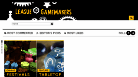 What Leagueofgamemakers.com website looked like in 2017 (7 years ago)