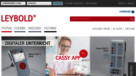 What Leybold-shop.de website looked like in 2017 (7 years ago)
