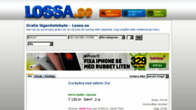 What Lossa.se website looked like in 2017 (7 years ago)