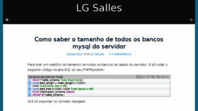 What Lgsalles.me website looked like in 2017 (7 years ago)