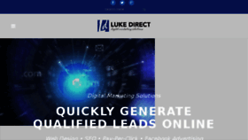 What Lukedirectmarketing.com website looked like in 2017 (7 years ago)