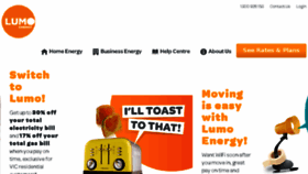 What Lumoenergy.com.au website looked like in 2017 (6 years ago)