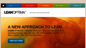 What Leanoptima.com website looked like in 2017 (7 years ago)