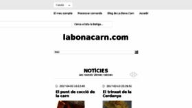 What Labonacarn.com website looked like in 2017 (7 years ago)