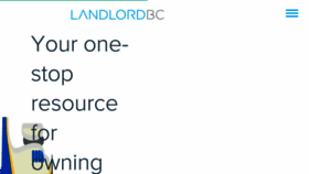 What Landlordbc.ca website looked like in 2017 (7 years ago)