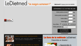 What Ledietmed.fr website looked like in 2017 (6 years ago)