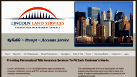 What Lincolnlandservices.com website looked like in 2017 (7 years ago)