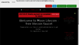 What Litecoincity.org website looked like in 2017 (6 years ago)