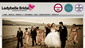 What Ladybellebridal.com website looked like in 2017 (6 years ago)
