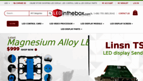 What Ledinthebox.com website looked like in 2017 (6 years ago)