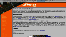 What Locomotiondepot.net website looked like in 2017 (7 years ago)