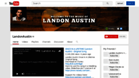 What Landonaustin.com website looked like in 2017 (7 years ago)