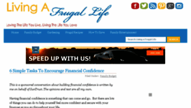 What Livingafrugallife.com website looked like in 2017 (6 years ago)