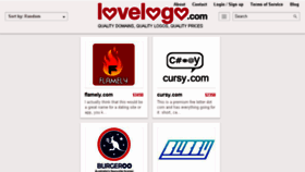 What Lovelogo.com website looked like in 2017 (6 years ago)