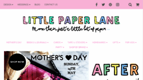 What Littlepaperlane.com.au website looked like in 2017 (7 years ago)
