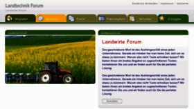 What Landtechnik-forum.de website looked like in 2017 (7 years ago)