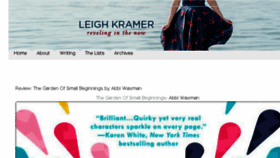 What Leighkramer.com website looked like in 2017 (6 years ago)