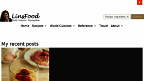 What Linsfood.com website looked like in 2017 (6 years ago)