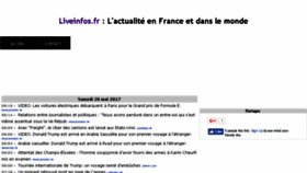 What Liveinfos.fr website looked like in 2017 (6 years ago)