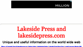 What Lakesidepress.com website looked like in 2017 (6 years ago)