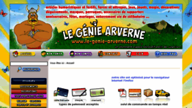 What Le-genie-arverne.com website looked like in 2017 (6 years ago)