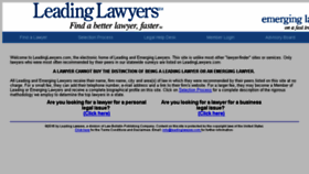 What Leadinglawyers.com website looked like in 2017 (6 years ago)
