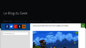 What Leblogdugeek.com website looked like in 2017 (8 years ago)