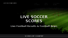 What Livesoccerscores.net website looked like in 2017 (6 years ago)