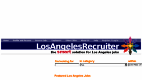 What Losangelesrecruiter.com website looked like in 2017 (6 years ago)