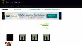 What Lorenzgames.com website looked like in 2017 (6 years ago)