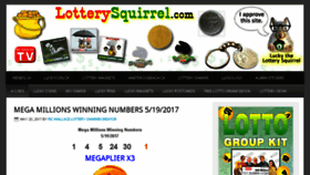 What Lotterysquirrel.com website looked like in 2017 (6 years ago)