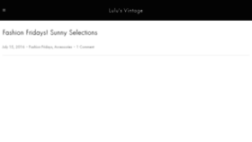 What Lulusvintage.com website looked like in 2017 (6 years ago)