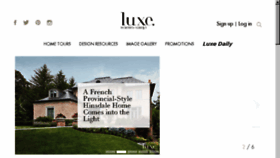 What Luxemagazine.com website looked like in 2017 (6 years ago)