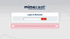 What Login-us.mimecast.com website looked like in 2017 (6 years ago)