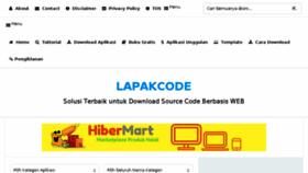 What Lapakcode.net website looked like in 2017 (6 years ago)