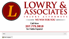 What Lowrylaw.com website looked like in 2017 (6 years ago)
