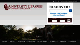 What Libraries.ou.edu website looked like in 2017 (6 years ago)